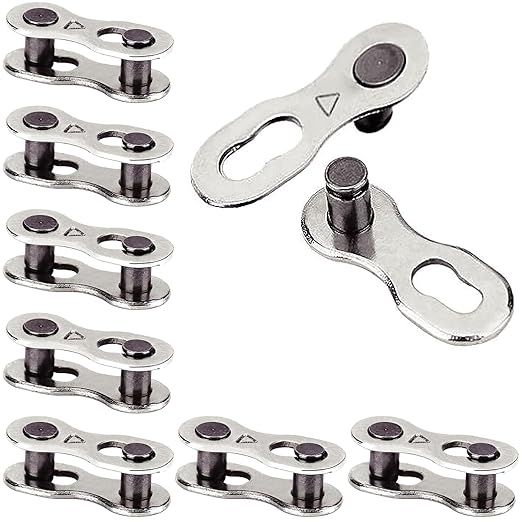 VANSIHO 8 Pairs 6/7/8/9/10 Speed Bicycle Chain Connector Missing Link for MTB/Road/BMX/Electric Bikes (8)