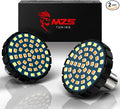 MZS 1157 LED Bulb Motorcycle Turn Signals Running Light Kit, Upgraded LED Beads 2" Bullet Style with Dual Color Front or Rear Compatible For Most Family Motorcycles (21White+27Amber)-Pack of 2