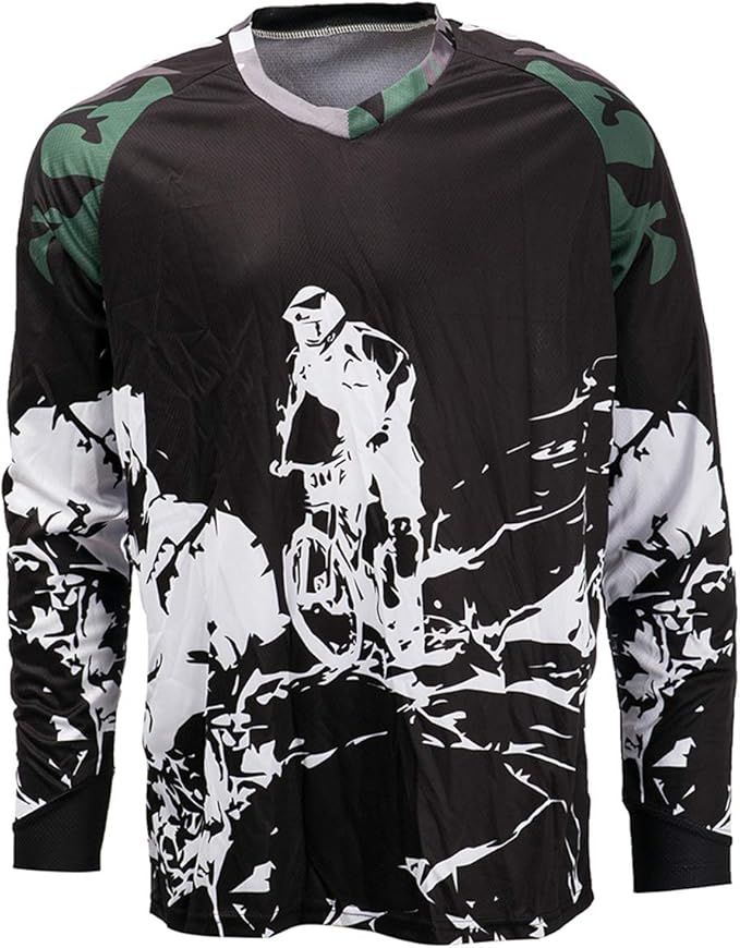 Men's Racing Shirts Summer Motocross Jersey Bicycle Sportswear MTB Jersey Long Sleeve Mountain Bike Clothes