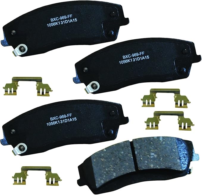 Bendix Premium SBC1056K1 Ceramic Front Brake Pads for select Chrysler 300 2010-2005, Dodge Challenger 2010-2009, Charger 2010-2006, Magnum 2008-2005 (models with Single Piston Calipers)