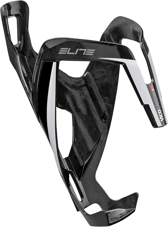 Elite Vico Carbon Bottle Cage – Ultra-Lightweight Italian Carbon Fiber Cycling Water Bottle Holder – Multiple Colors