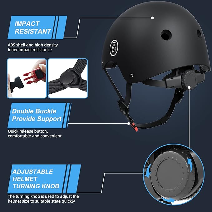 67i Bike Helmet Skateboard Helmet for Adult Cycling Bicycle Scooter Helmets for Men Women Adjustable for Multi-Sport Bicycle Scooter Inline Cycling Skateboarding