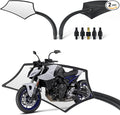 Motorcycle Mirrors - Universal M8 M10 Motorcycle Handlebar Mirrors Rear View Mirrors Compatible with Shadow Rebel 300 500 MT-03 CB125R Vulcan S 900 Z900 Z125 pro MT-07 MT-09 Black