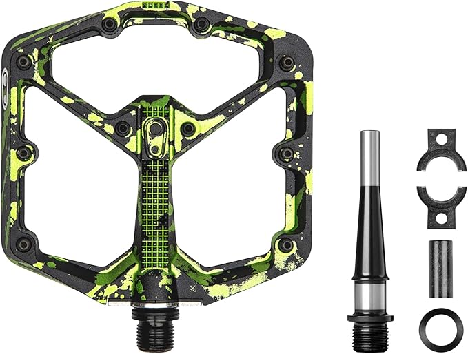 Crankbrothers Stamp Flat MTB Pedals - Size-Specific, Lightweight, Versatile, Durable Bike Pedals