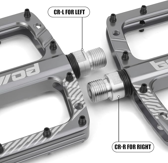 Bike Pedals 9/16" Lightweight Non-Slip Bicycle Platform Pedals - Fits Most Adult Bikes & Mountain Bikes &MTB, Road Bikes and Slip-Resistant Design