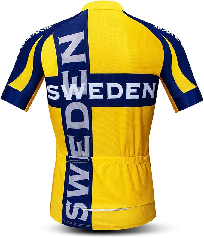 Men's Cycling Jerseys Tops Biking Shirts Short Sleeve Full Zipper Bike Clothing