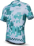 JPOJPO Men's Cycling Jersey Short Sleeved Mountain Bicycle Jerseys Breathable T- Shirt Tops S-3XL