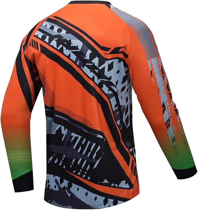 Men's Racing Shirts Summer Motocross Jersey Bicycle Sportswear MTB Jersey Long Sleeve Mountain Bike Clothes