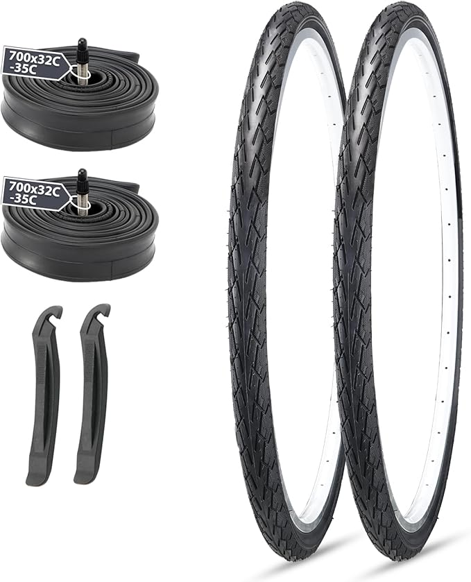 MOHEGIA Road Bike Replacement Tire: 700x25C/700x28C/700Cx35C Folding Bicycle Tire for On City Road Riding