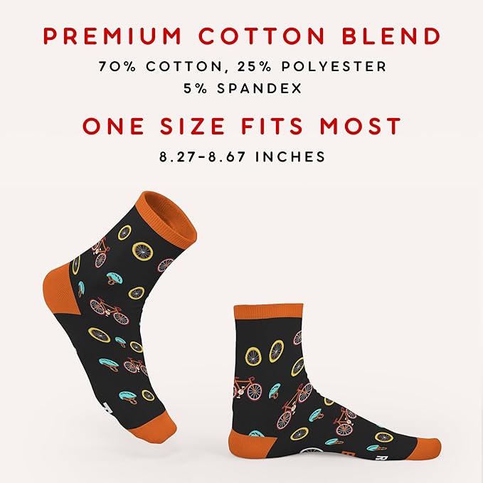 FOURSTUFF Ski, Cycling, Basketball, Golf, Pickleball, Softball, Volleyball, Wrestling, Soccer - Sports Socks for Women Men