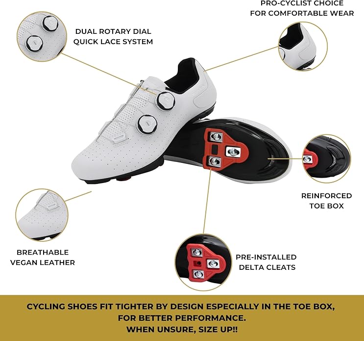 Tommaso Strada Mens SPD & Peloton Shoes—Ready-to-Ride with Peloton Delta Cleat or SPD Cleats for Indoor Bikes—Explore Vareity Cycling Shoes & Bike Accessories.