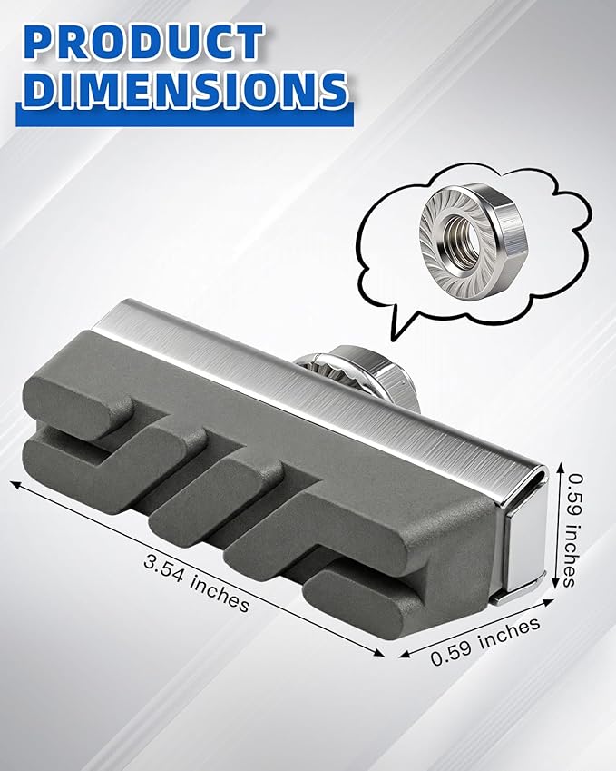 Zacro Bike Brake Pads for BMX, MTB & Road Bikes, Easy Installation, Durable & Quiet