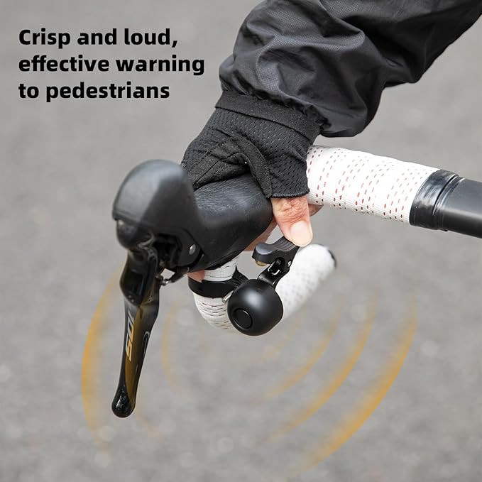 ROCKBROS Bike Bell Classic Bicycle Bell Road Bike Bells for Adults with Loud Sound and Fit for 1.06-1.18in/27-30mm Bicycle Handlebars