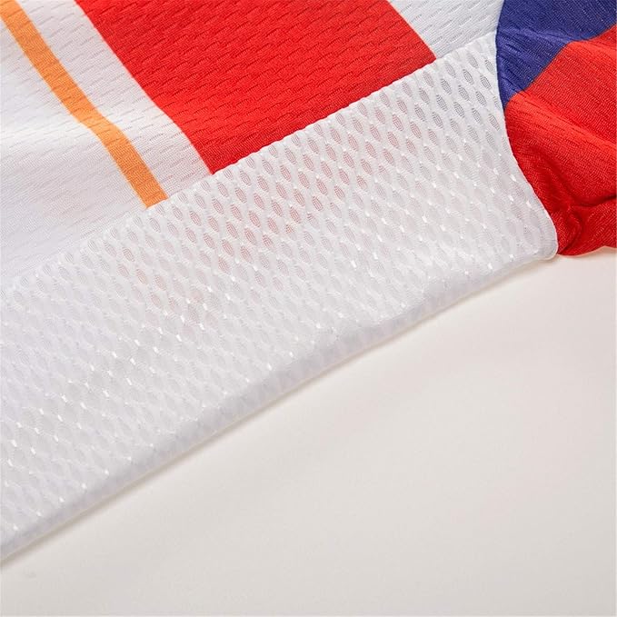 Cycling Jerseys Men Bicycle Short Sleeve Summer Shirt Bike Biking Tops Riding Clothing Flag
