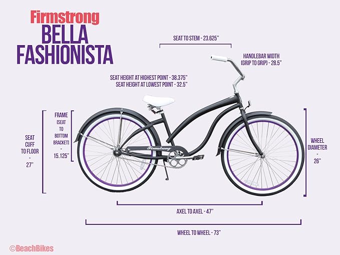 Firmstrong Firmstrong Bella Fashionista Beach Cruiser Bicycle