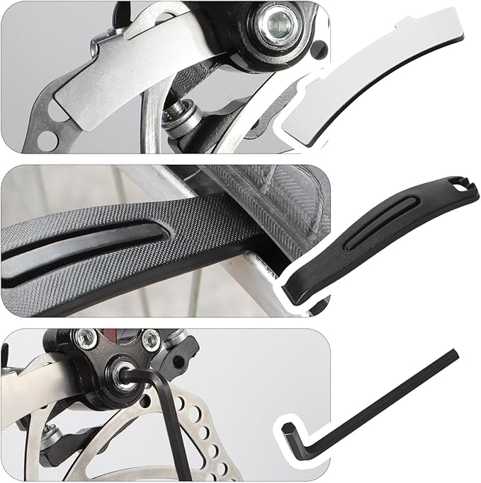 4 Pairs Bike Brake Pads, MTB Disc Brake Pads with Installation Tools, Compatible for Sram Avid Elixir E1 E3 E5 E7 E9 ER CR XO XX DB1 DB3 DB5, Compatible for Nutt Hydraulic Disc Brakes