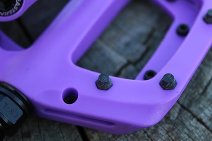 Eastern Nylon Linx Pedals 9/16 - Lightweight, High-Grip MTB & BMX Pedals with Removable Metal Pins, Chromoly Axle for BMX, MTB, Road & Kids Bikes - Multiple Colors