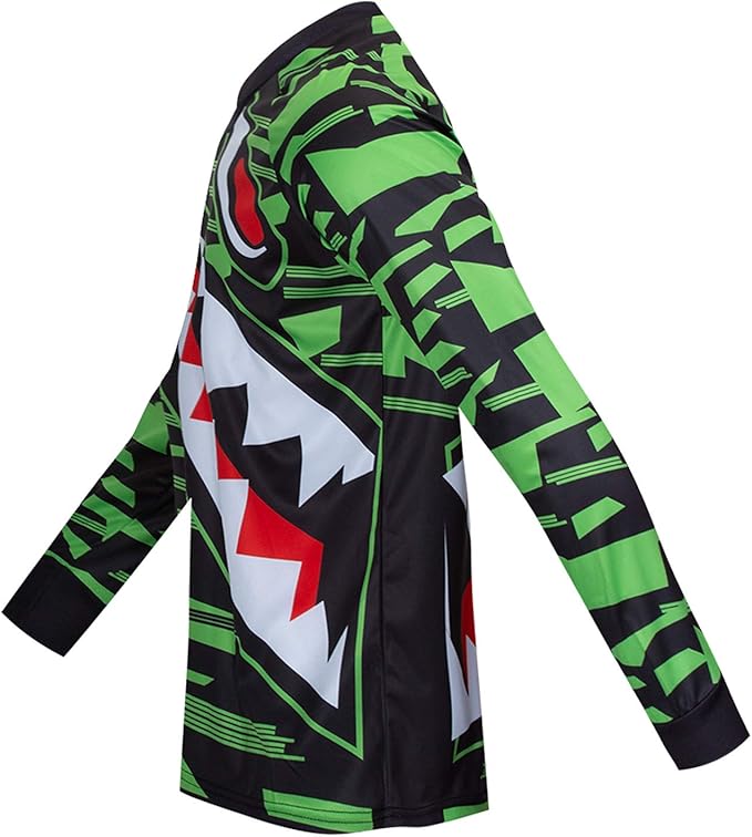 PSPORT Men's Motocross Jersey Long Sleeve Motocross Shirt Men Mountain Dirt Bike Jersey Downhill Riding Racing Clothing Tops