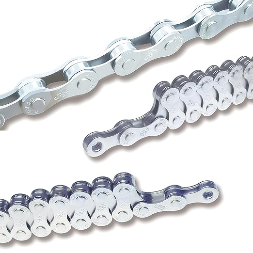 VERKSTAD 6/7/8 Speed Bike Chain, Bike Chain 1/2" x 3/32" 116 Links for Road MTB Racing Cycling