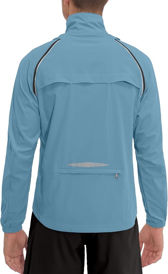 Little Donkey Andy Men's Quick-dry Running Jacket, Convertible UPF 50+ Cycling Jacket Windbreaker with Removable Sleeves