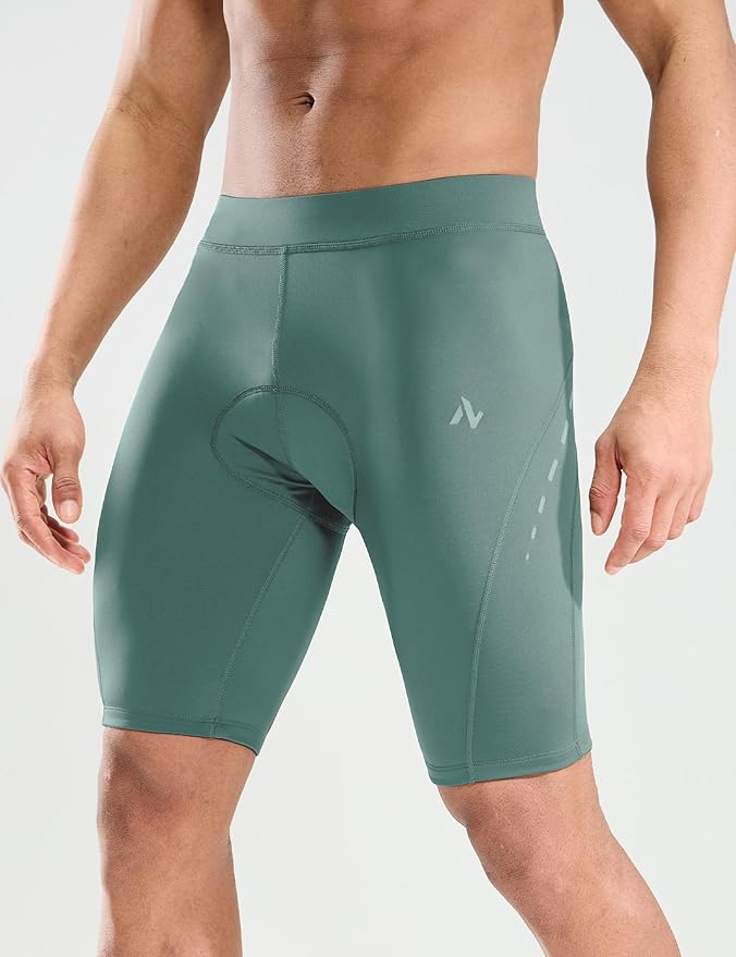 Nepest Men's Bike Shorts 4D Padded Cycling Road Biking Riding Biker Bicycle Mountain Cycle Shorts Zipper Pockets