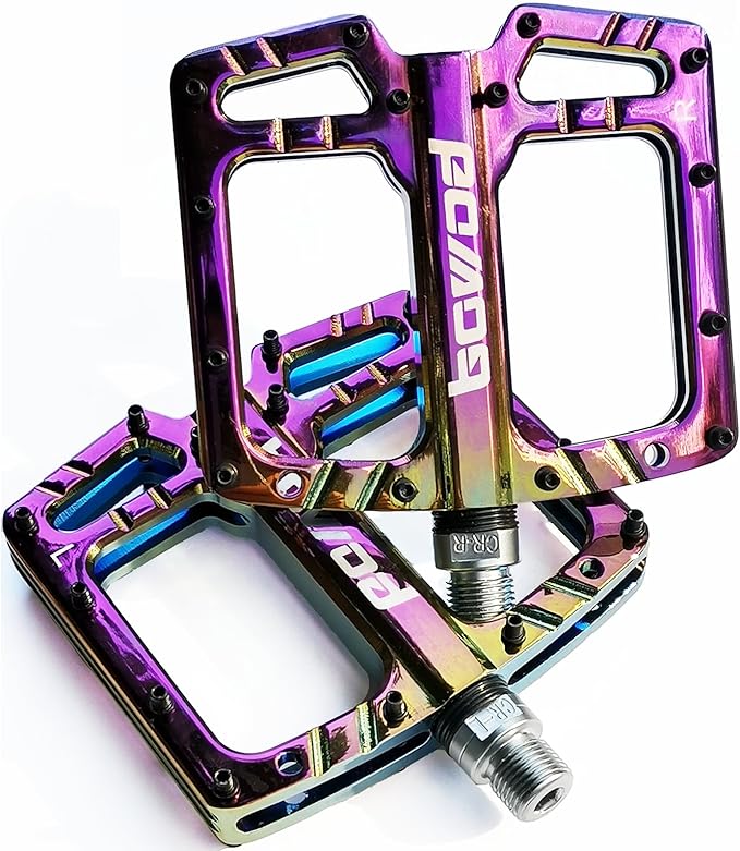 Bike Pedals 9/16" Lightweight Non-Slip Bicycle Platform Pedals - Fits Most Adult Bikes & Mountain Bikes &MTB, Road Bikes and Slip-Resistant Design