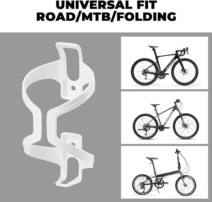 ROCKBROS Bike Water Bottle Holder, Pc,Ultra-Light, Bicycle Bottle Cages with Two Screws,Universal Cup Holder Rack for Road MTB Bikes