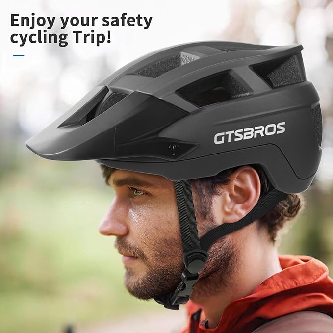 Mountain Bike Helmet for Adults - Dual Shell Lightweight MTB Bicycle Helmet Adjustable for Adults Men Women Youth