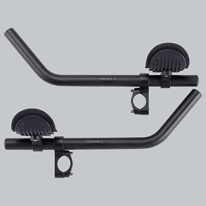 BBB Cycling Aero Bars Aluminium Two-Piece Tri Bars for Road Bike Aerodynamic J-Bend AeroMax BHB-60,Black
