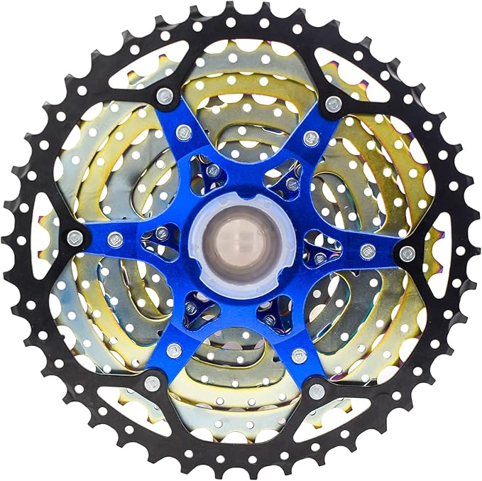 VG SPORTS 8/9/10/11/12 Speed Ultra-Light Bike Cassette for Mountain Bike 11-40T/11-42T/11-46T/11-50T/11-52T MTB Cassette Lightweight Aluminum Bracket Cassette