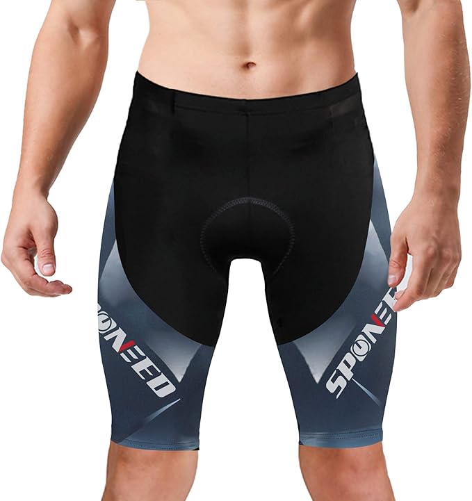 sponeed Men's Cycling Padded Shorts Men Bike Short Pants Cycle Spandex Tights Biking Wear