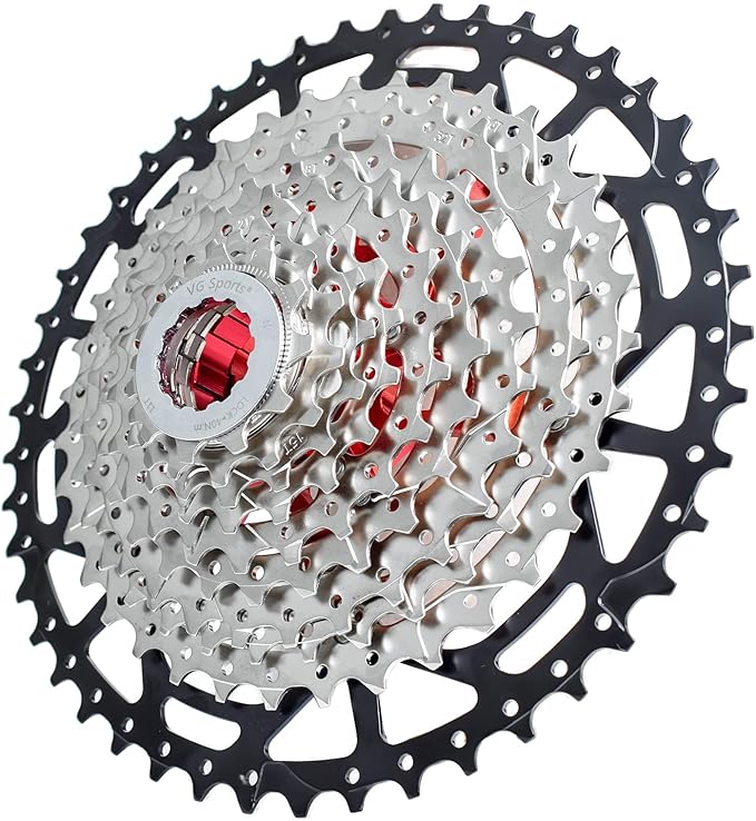 VG SPORTS 8/9/10/11/12 Speed Ultra-Light Bike Cassette for Mountain Bike 11-40T/11-42T/11-46T/11-50T/11-52T MTB Cassette Lightweight Aluminum Bracket Cassette