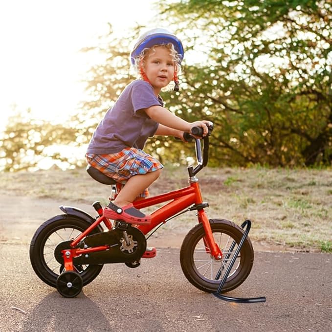 Kisangel 2Pcs Balance Bike Parking Rack Iron Bike Holder Parking Stand Balance Display Mountain Bicycle Stand for Storage Accessories