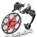VG Sports 9 Speed MTB Groupset Bike Chain 11-42T Cassette 1x9 Speed Rear Derailleur& Shifter (9S 11-42T Set)
