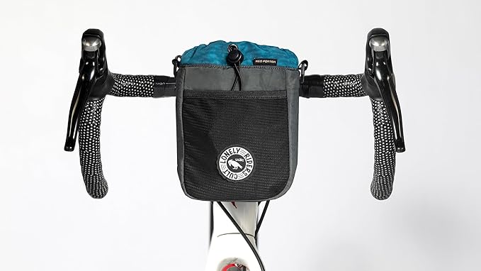 ULAC NEO PORTER C-HOLD Bike Feed Bag for Top Tube, Handlebar, Stem and Saddles (Grey, Large)