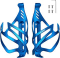 Corki Cycles Bike Water Bottle Holder Aluminum Alloy, Universal Bike Water Bottle Cage for Road, Mountain and Gravel Bikes - 2 Pack - Blue