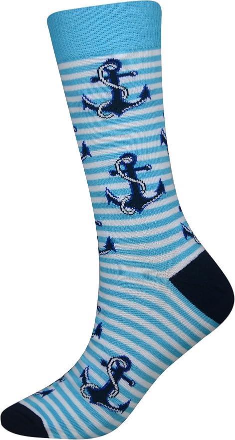 Cansok Men's 2/4 Packs Fun Crazy Novelty Dress Crew Socks