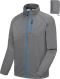 Little Donkey Andy Men's Cycling Jacket, Waterproof Lightweight Windbreaker, Packable