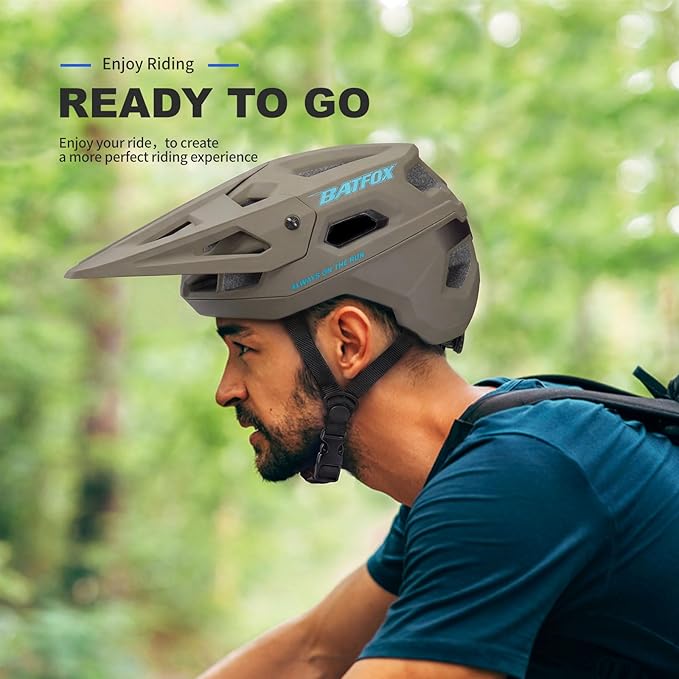 BATFOX Bike Helmet,Mountain Bike Helmet Helmets for Men Women Adults Youth