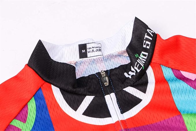 Cycling Jersey Men USA Summer Bike Short Sleeve 3-Pockets Breathable Quick-Dry Shirt S-3XL