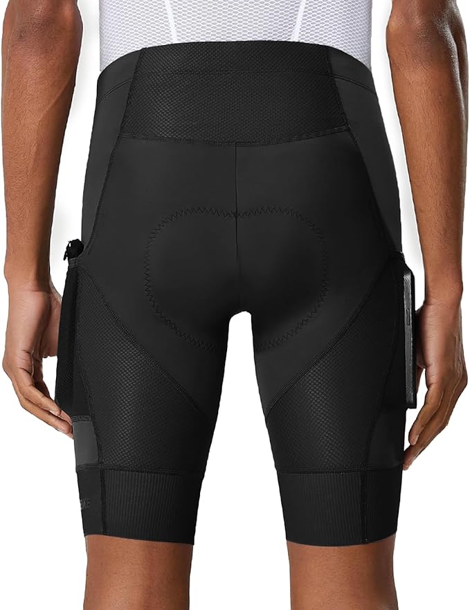 YKYWBIKE Cycling Shorts Men with Pockets,4D Padded Bike Shorts for Men,Biker Short UPF 50+ MTB Bicycle Road Biking Short