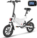 ANCHEER 14" Folding Electric Bike for Teens, 500W Max Motor, 22MPH City Ebike, Triple Shock Absorber, 48V 374Wh Battery, Brake Taillight, Cruise Control, Electric Bicycle for Adults, UL2849 Compliant