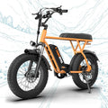 T63 Multi-Color Electric Bike for Adults & Teens, 1000W Peak Motor, 20MPH 468Wh Remove Battery,20"x4"Fat Tire Ebike, Moped Style Comfortable Electric Bikes,Long Seat E Bikes for All-Terrain