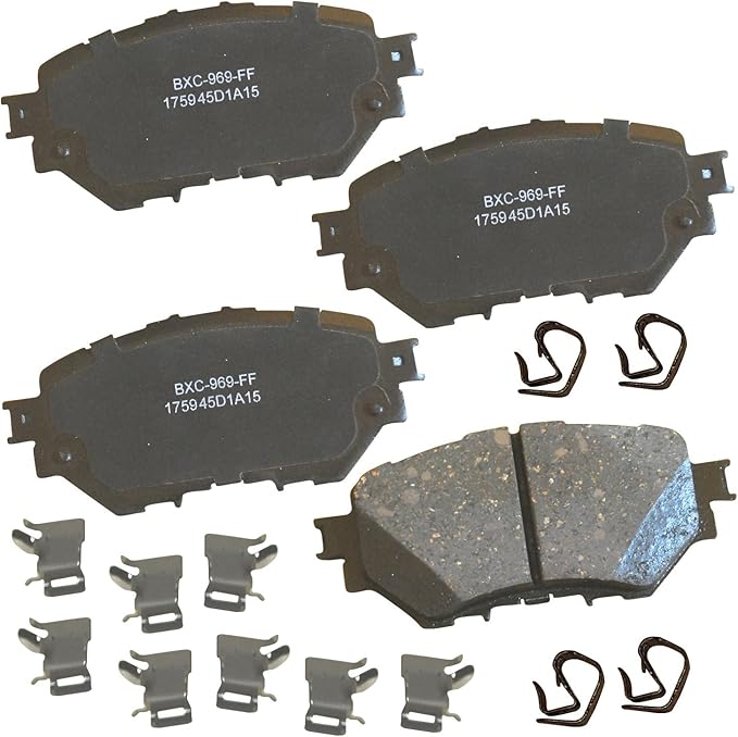 Bendix Premium SBC1759 Ceramic Front Brake Pads for Mazda 3 2018-2014, 3 Sport 2017-2014