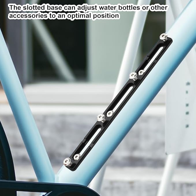 Bike Bottle Cage Adapter, Bicycle Bottle B-RAD Mounting Base Aluminum Alloy for Cestbon Bike Water Mount Holder Bracket Adjustable Mounts Alt Position for Houson MTB Road Mountain (3 Slots)
