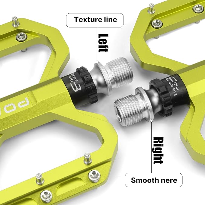 Bike Pedals 9/16" Lightweight Non-Slip Bicycle Platform Pedals - Fits Most Adult Bikes & Mountain Bikes &MTB, Road Bikes and Slip-Resistant Design