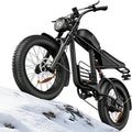 Electric Bike for Adults, 1000W/1500W/3000W Dirt Bike, 30/34/37MPH, 48V 15 Ah/18.9Ah/25Ah e Bike, 40/47/100 Miles Electric Motorcycle, 20" Fat Tire Off-Road Bike, All Terrain Electric Bike
