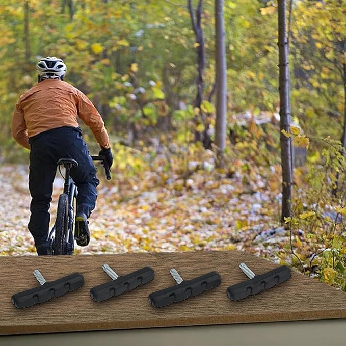 Bicycle Brake Pads Cantilever MTB Road Bike V Brake Holder Pads 55mm Threadless Post Blocks Shoes Cycling Brake Parts(4PCS)
