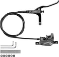 SD-230X MTB Hydraulic Disc Brake Set 2-Pistons/4-Pistons,Aluminum Front and Rear Two-Finger Brake levers,Brake Kit for Mountain Bike