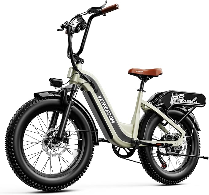 EUY Electric Bike for Adults with Peak 1500W Motor, 48V 20Ah Removable Battery Fast Ebike,Max 70Miles & 30MPH,20" x4.0 Fat Tire Commuting Electric Mountain Bike,7-Speed, Step-Thru Bicycle